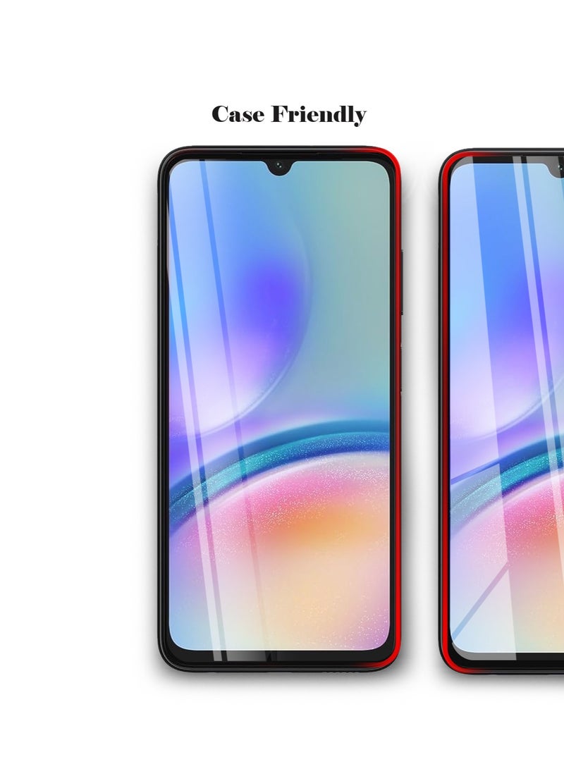 Techie Full Cover 10H Hardness HD Tempered Glass Screen Protector for Samsung Galaxy A05s - Anti-Scratch, Anti-Fingerprint, and Bubbles Free Technology - Image 3