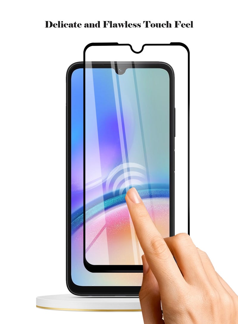 Techie Full Cover 10H Hardness HD Tempered Glass Screen Protector for Samsung Galaxy A05s - Anti-Scratch, Anti-Fingerprint, and Bubbles Free Technology - Image 5