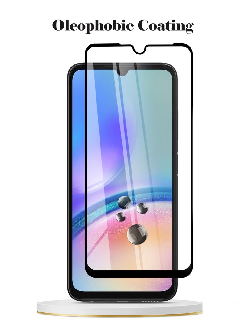 Techie Full Cover 10H Hardness HD Tempered Glass Screen Protector for Samsung Galaxy A05s - Anti-Scratch, Anti-Fingerprint, and Bubbles Free Technology - Image 4