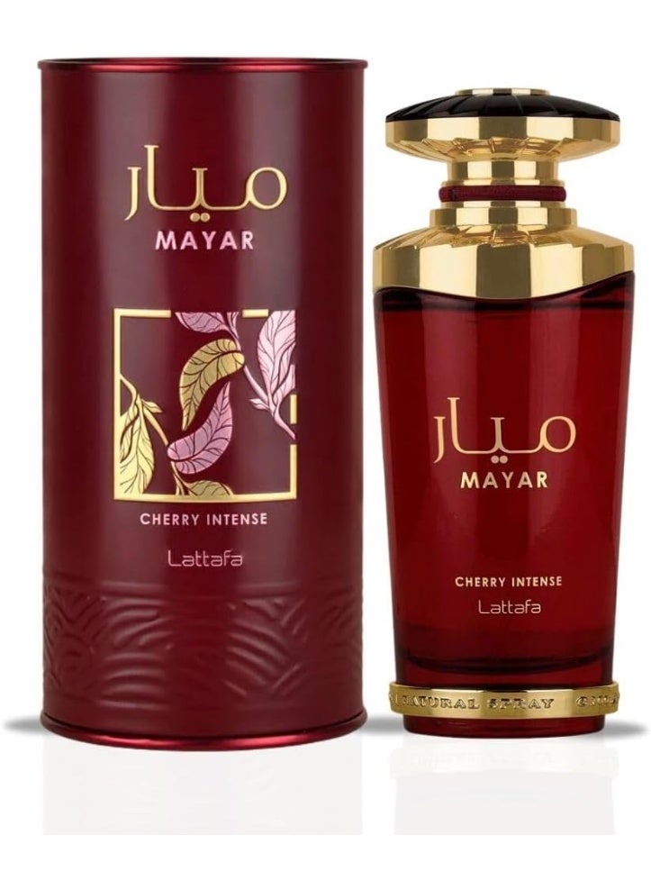 Lattafa Mayar Cherry Intense Eau de Parfum Spray for Unisex, 3.4 Ounce - Image 1
