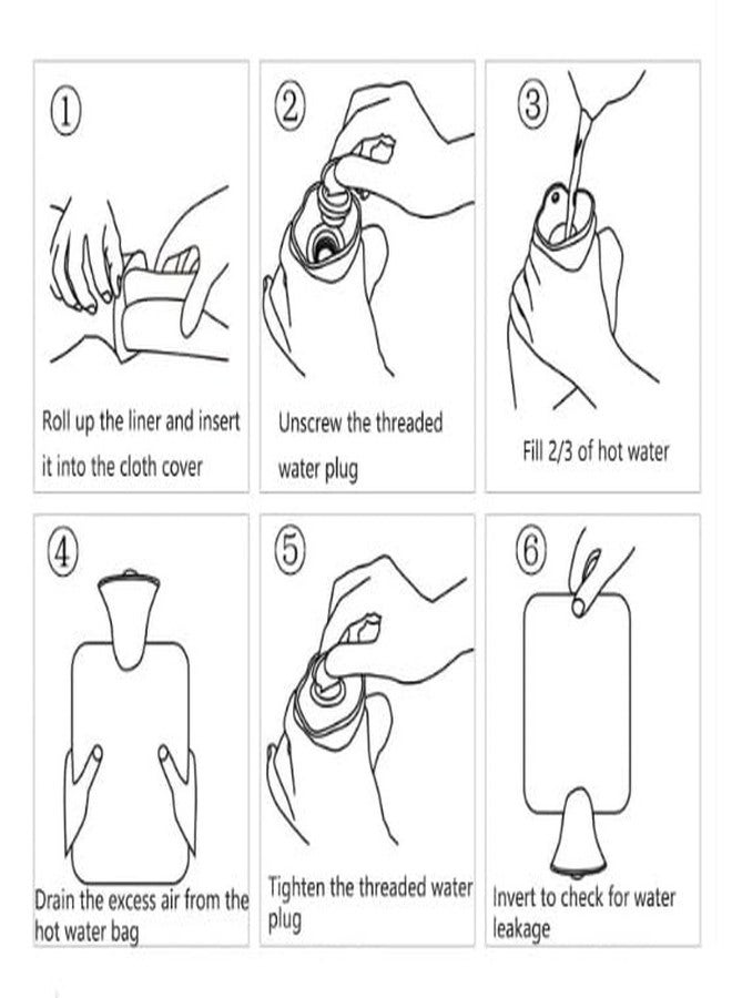 Onprix 1000ml Winter Hot Water Bag Hand Warmer Portable Cute Water Bottle for Pain Relief - Image 5