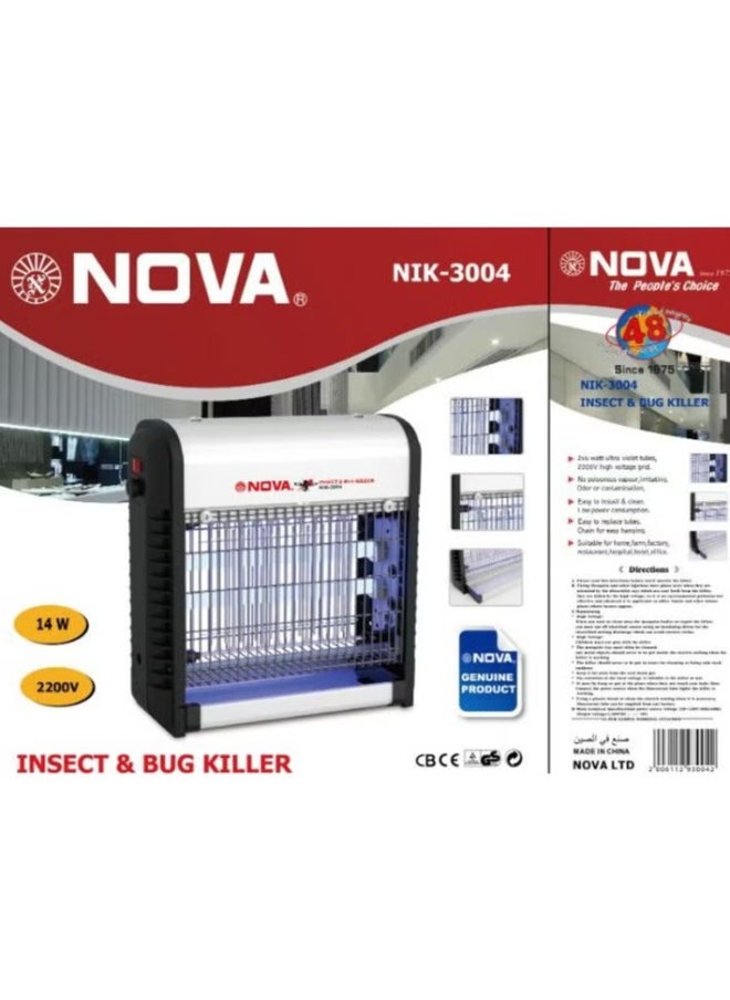 NOVA NOVA Energy Efficient Black LED INSECT & BUG KILLER 100m Coverage 
