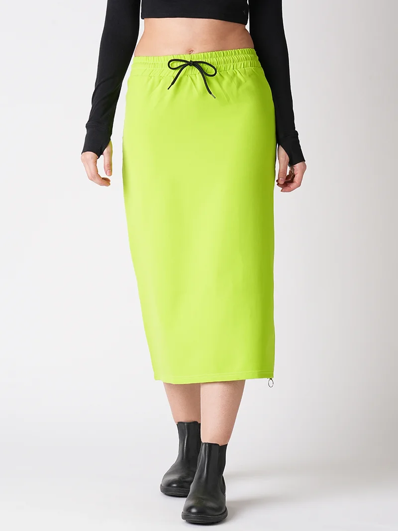 globus Women Tie-Ups Straight Midi Skirt