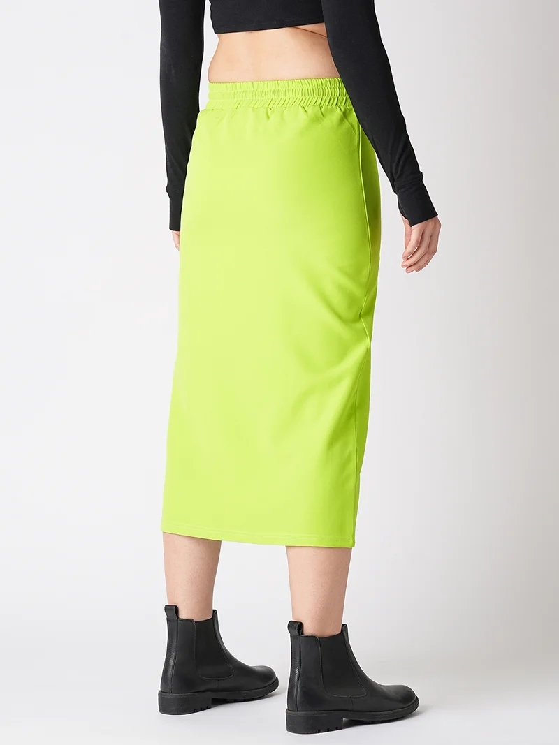 globus Women Tie-Ups Straight Midi Skirt