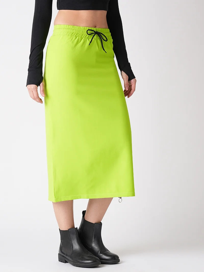globus Women Tie-Ups Straight Midi Skirt