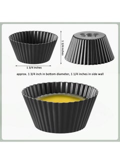Patelai Patelai 20 Pieces Wax Melt Warmer Liners Reusable Silicone Leakproof Wax Liner Candle Tray Liner for Christmas, Candle Warmer(Black)  - Image 2