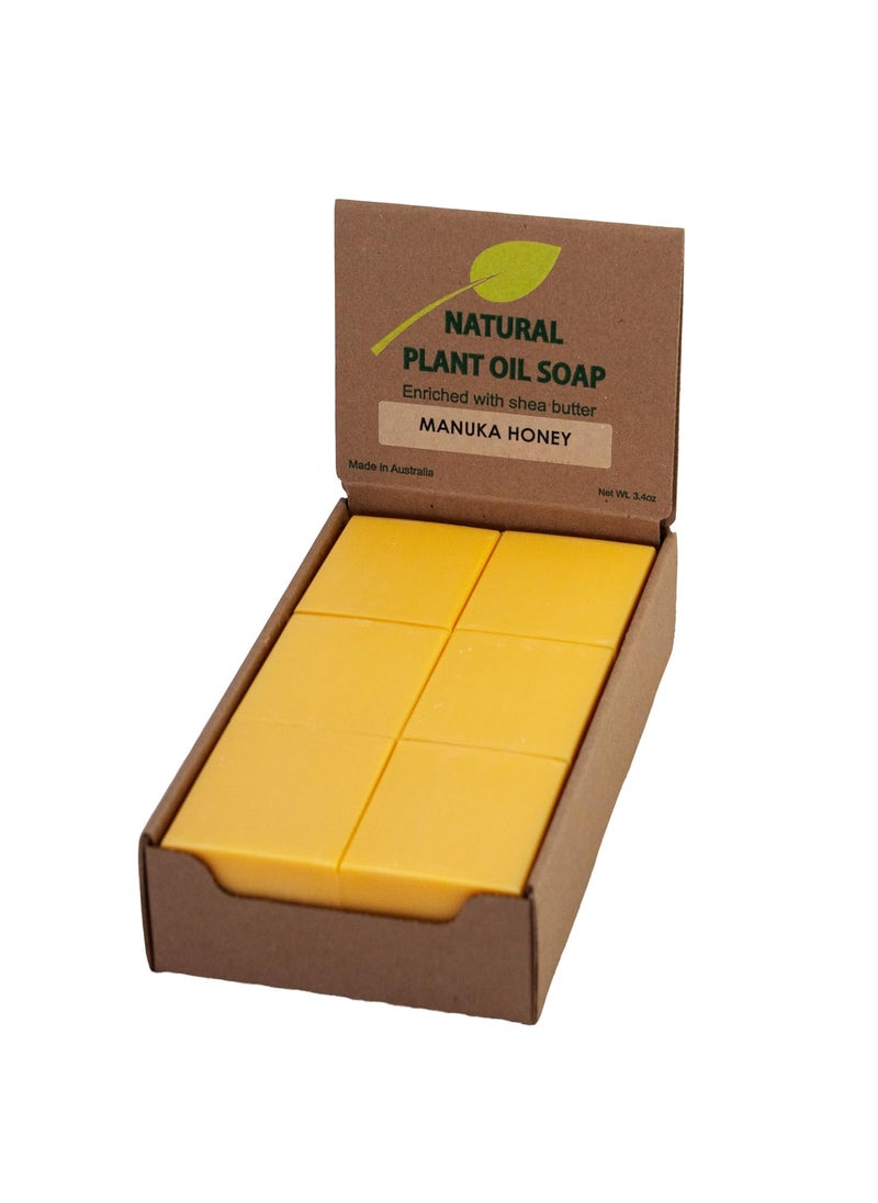 Simple Scents Australia - Manuka Honey Scented Natural Soap Bars 12 Bars 35oz Moisturizing French Triple Milled Soap Bars Enriched with Shea Butter  Pure Plant Oil Bath  Body Soap Bars - Image 1