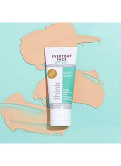 Thinksport Everyday Face Sunscreen Naturally Tinted Currant 2 Ounce (Packaging May Vary)  - Image 3