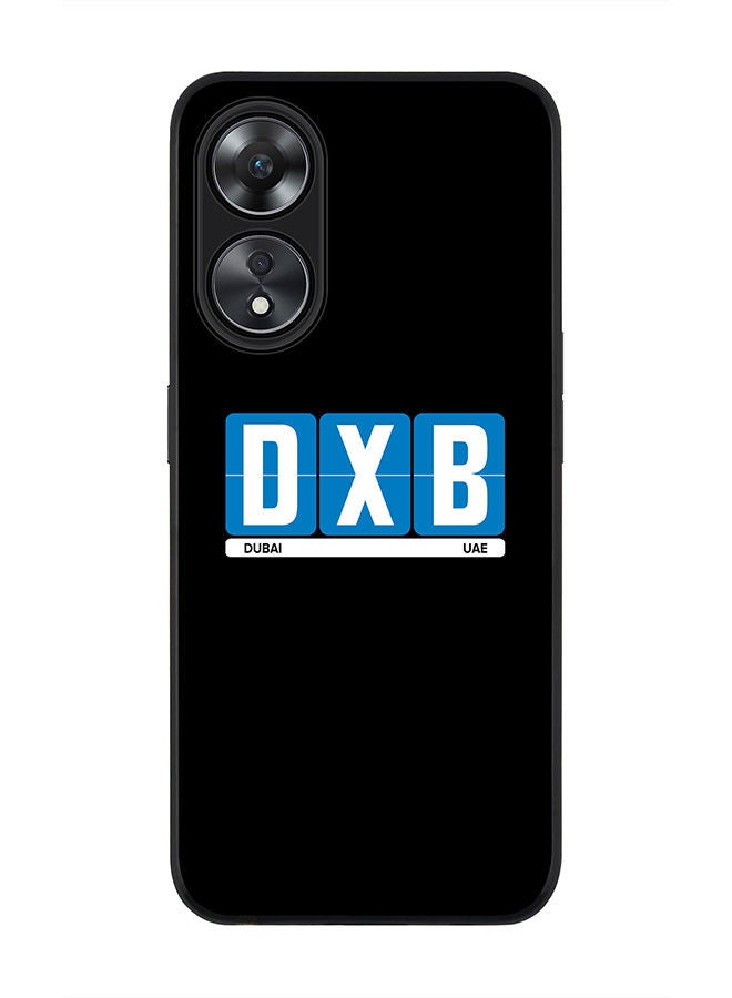 Stylizedd حافظة سوداء متينة لهاتف Oppo A78 5G / Oppo A58 5G - حافظة مرنة رقيقة من مطاط TPU مع حواف مضادة للسقوط - DXB دبي - Image 1