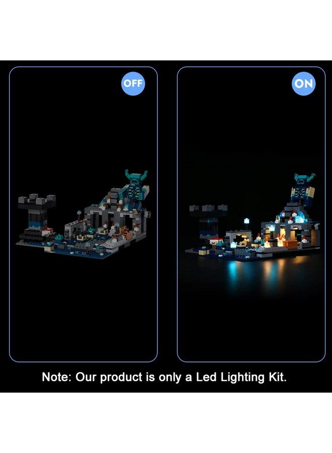 Vonado Led Light Kit For Lego Minecraft The Deep Dark Battle 21246 (No Model) Building Lighting Kit Compatible With Lego The Deep Dark Battle Creative Diy Light Kit (Only Light) - Image 4