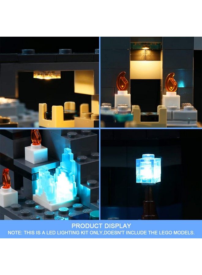 Vonado Led Light Kit For Lego Minecraft The Deep Dark Battle 21246 (No Model) Building Lighting Kit Compatible With Lego The Deep Dark Battle Creative Diy Light Kit (Only Light) - Image 5