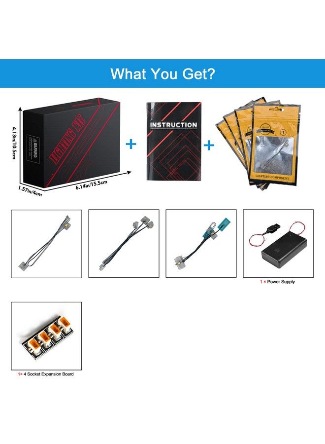 Vonado Led Light Kit For Lego Minecraft The Deep Dark Battle 21246 (No Model) Building Lighting Kit Compatible With Lego The Deep Dark Battle Creative Diy Light Kit (Only Light) - Image 3