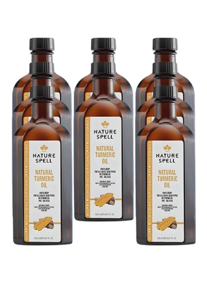 نايتشر سبيل 8 قطع زيت الكركم الطبيعي للعناية بالشعر والجسم مناسب لجميع أنواع البشرة أصلي 150 مل - Image 1