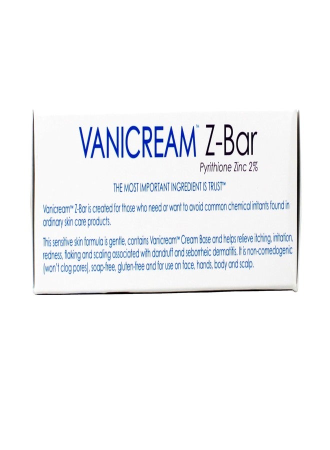 Vanicream Z-Bar Medicated Cleansing Bar, Pyrithione Zinc 2% for Seborrheic Dermatitis & Dandruff, Soap-Free, Gluten-Free, 3.5 oz (Pack of 4) - Image 5