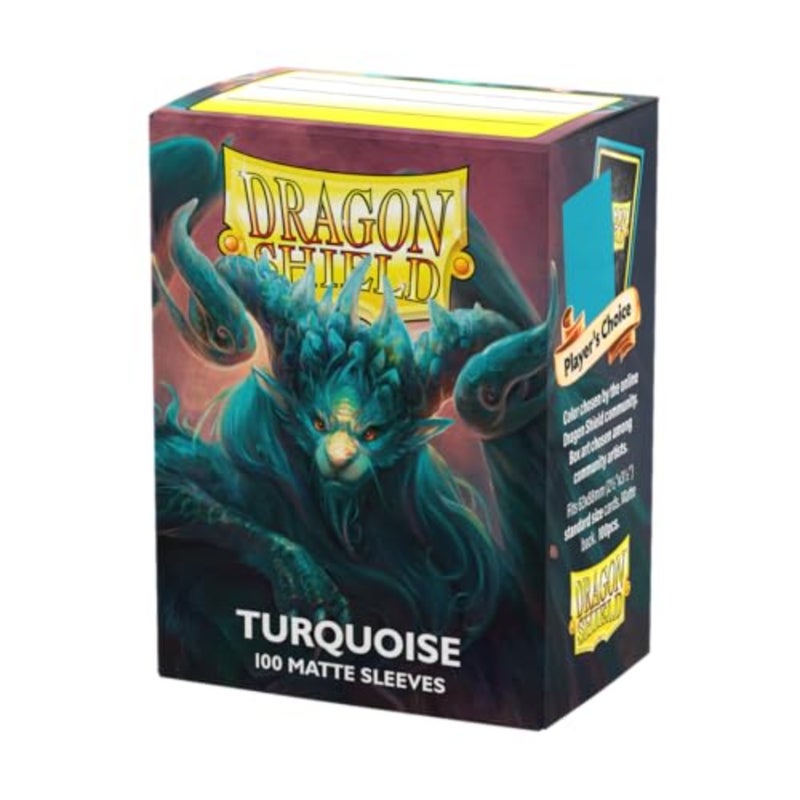 Matte Turquoise Trading Card Sleeves, 100 Pcs Standard Size Card Protector Sleeves for TCG Collectible Game Cards - Image 1