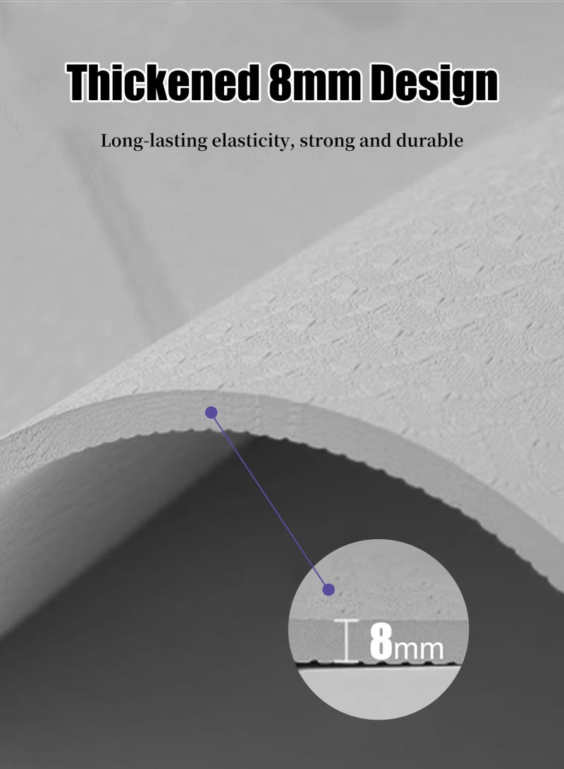 URbazaar Yoga Mat for Women and Men, Extra Long and Wide Exercise Mat(72"x24"), Large Non Slip Workout Mat for Yoga, Pilates, Fitness, Barefoot Workouts, Home Gym Studio - Image 4