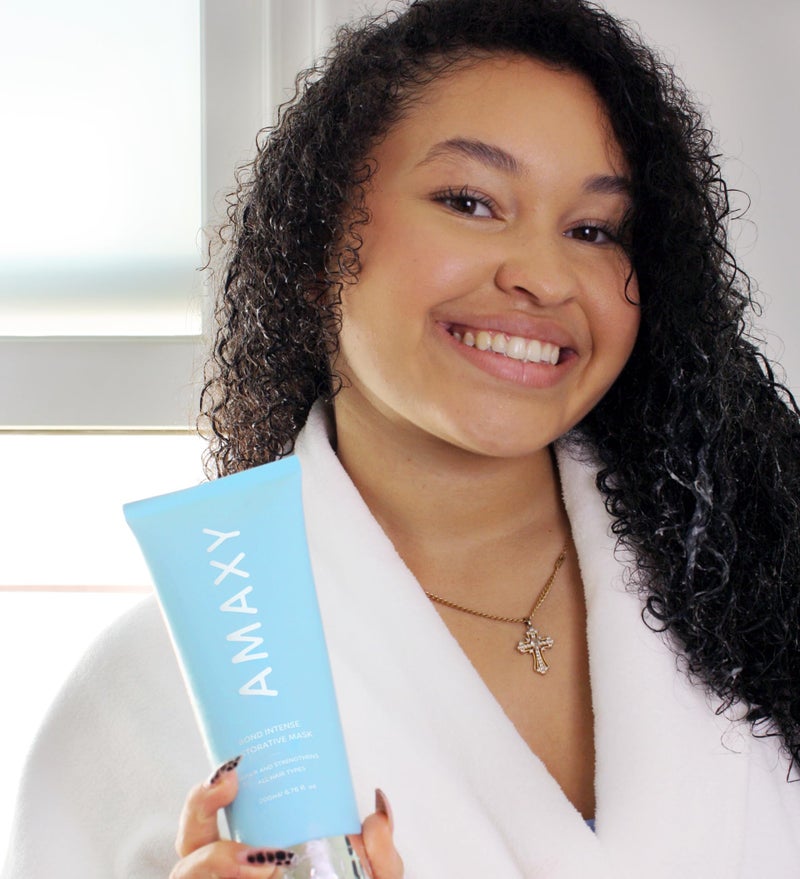 AMAXY Bond Intense Restorative Hair Mask – Deep Conditioning Treatment for Dry, Damaged Hair – Keratin-Enriched Formula for Frizz Control & Split End Repair – Sulfate-Free – 6.76 floz - Image 5