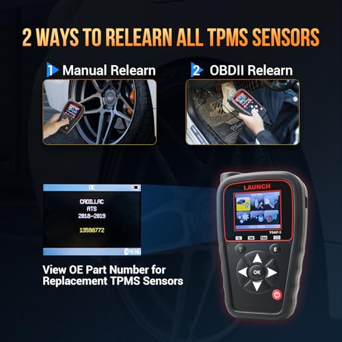 Launch LAUNCH TSAP-3 TPMS Programming Tool, Activate/Read/Relearn All TPMS Sensors, Program Over 20 Aftermarket Sensors, Service for Motorcycles & Dually Vehicles,3 Years Free Update via WiFi - Image 4