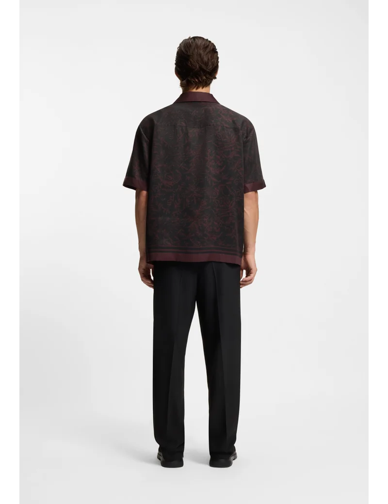 هوجو Oversized-fit shirt with digital print