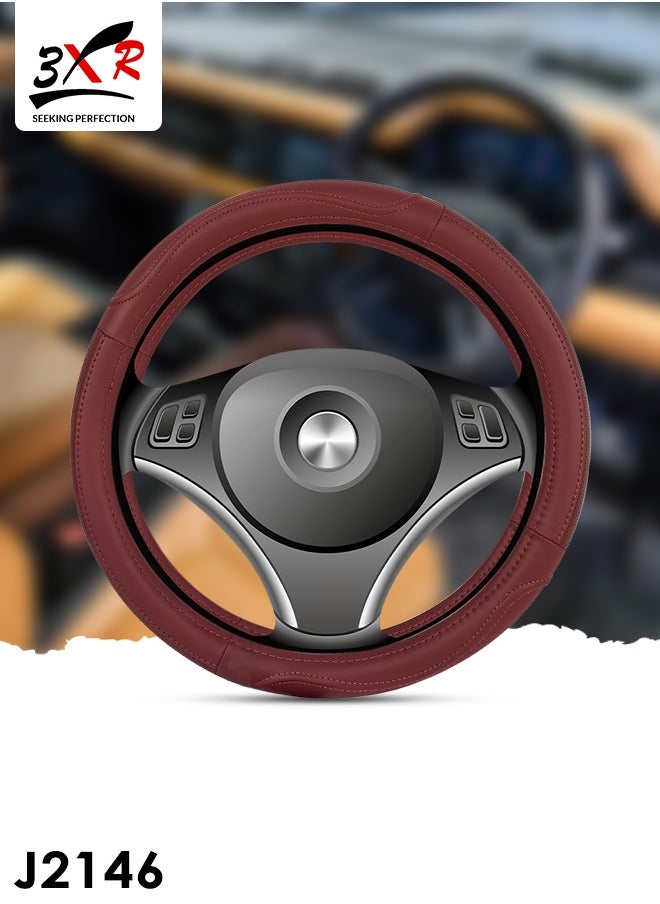 3XR - Car Steering Cover Good Grip Steering Wheel Cover Decoration For Universal Cars 3XR-J2146 - Image 1