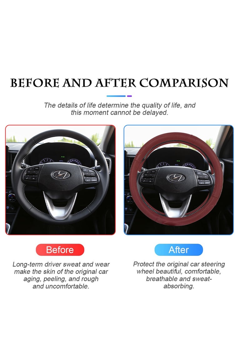 3XR - Car Steering Cover Good Grip Steering Wheel Cover Decoration For Universal Cars 3XR-J2146 - Image 1