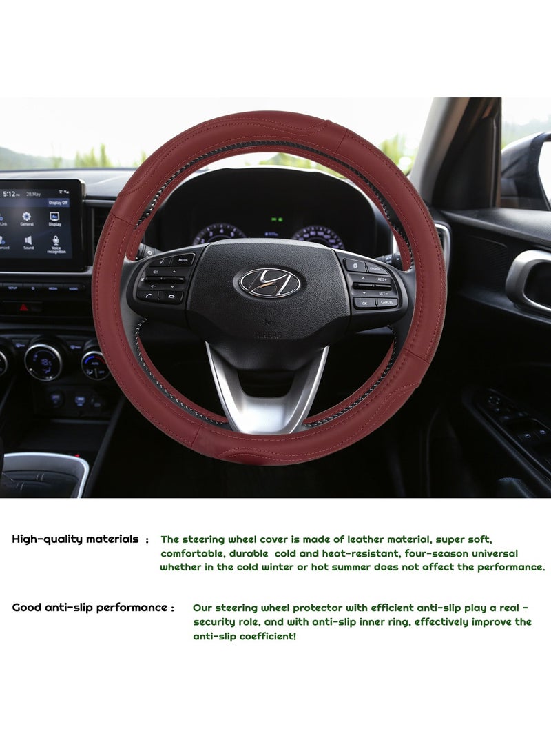 3XR - Car Steering Cover Good Grip Steering Wheel Cover Decoration For Universal Cars 3XR-J2146 - Image 1