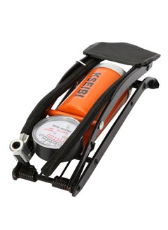 KSEIBI Air Foot Pump with Air Pressure Gauge, Portable Air Pump Inflator Pump Size 50x120mm, Sports Air Pump for Sports Balls, Bikes, Scooter, Car, Motorcycles and Toys Inflatable, Compact and Heavy Duty.  - Image 1