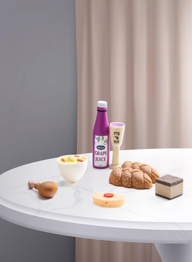 Rite Lite My First Shabbat Play Food Set - Jewish Kids Gift, Pretend Play Judaica Toy - Includes Challah, Grape Juice, Kiddush Cup, and More - Great Jewish Educational Toy for Shabbat Learning & Fun - Image 5
