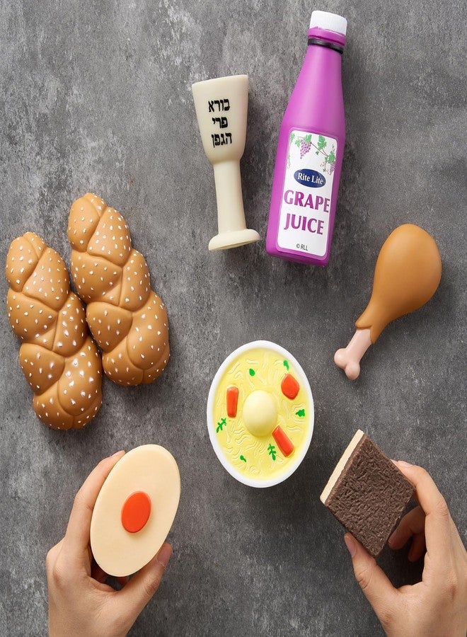 Rite Lite My First Shabbat Play Food Set - Jewish Kids Gift, Pretend Play Judaica Toy - Includes Challah, Grape Juice, Kiddush Cup, and More - Great Jewish Educational Toy for Shabbat Learning & Fun - Image 3