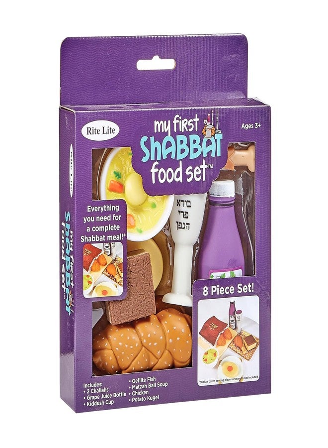 Rite Lite My First Shabbat Play Food Set - Jewish Kids Gift, Pretend Play Judaica Toy - Includes Challah, Grape Juice, Kiddush Cup, and More - Great Jewish Educational Toy for Shabbat Learning & Fun - Image 2