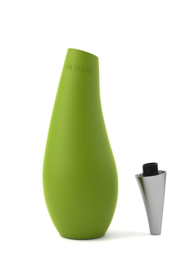 QQ Studio Kitchen Bathroom Counter top Squeezable Soap Dispensers Tear Drop Shape Bottle (Green, ~7oz) - Image 2
