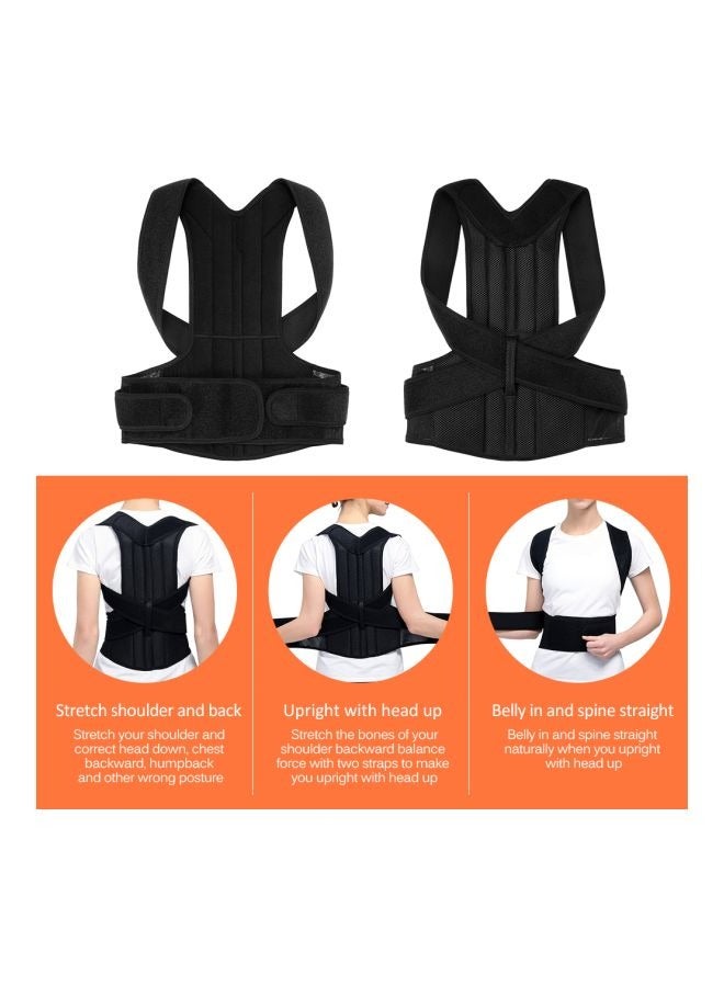 حزام دعم الظهر لتصحيح الوضعية آلام الظهر دعم مستقيم للظهر وحزام دعم الكتفين XXL - Image 4
