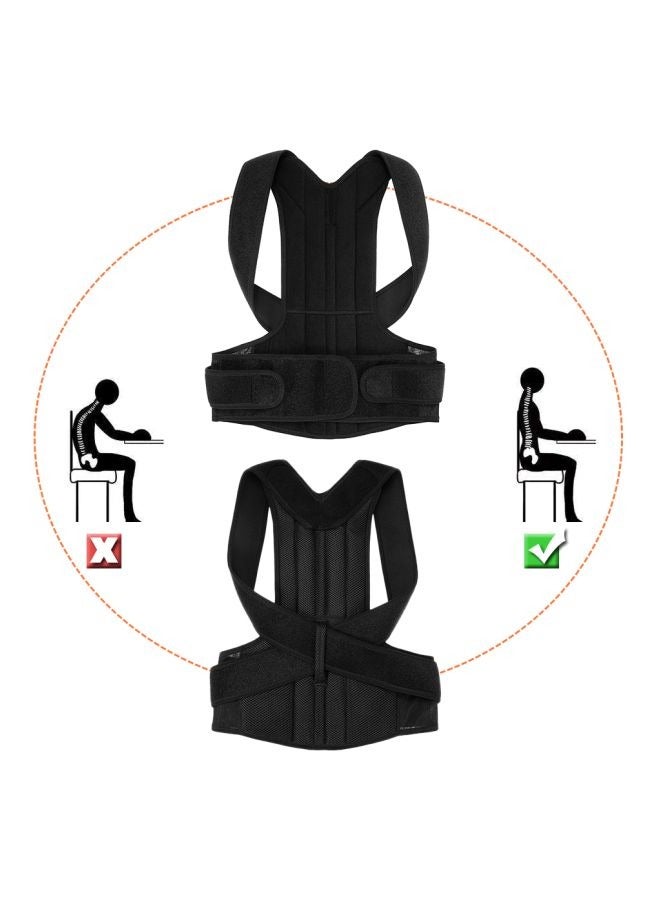 حزام دعم الظهر لتصحيح الوضعية آلام الظهر دعم مستقيم للظهر وحزام دعم الكتفين XXL - Image 5