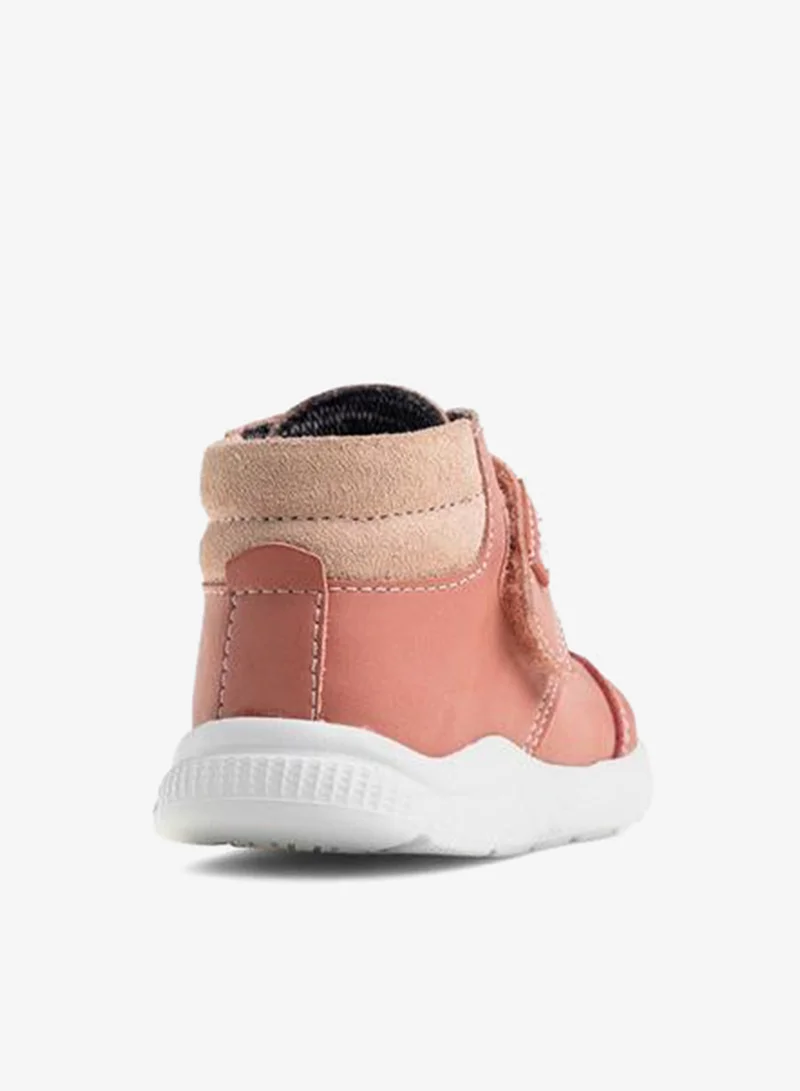 Pablosky Ankle Sneakers With Hook & Loop, Stitch Detail
