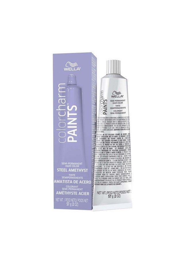 WELLA Color Charm - Paints Semipermanent Hair Dye For Temporary Hair Color Intermixable Shades Steel Amethyst - Image 1