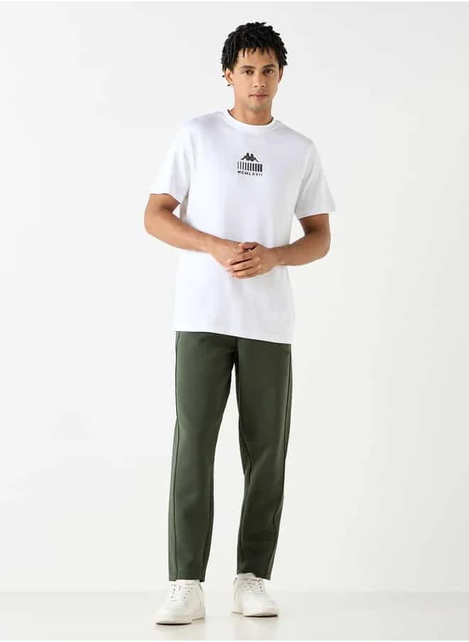 Kappa Kappa Logo Print Track Pants with Pockets