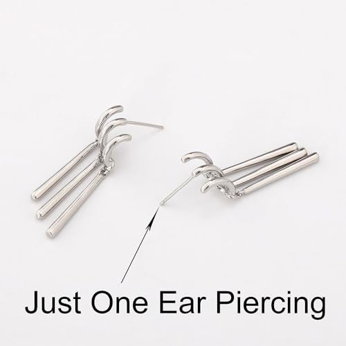 EXPHAIN Zoro Anime Earrings For Women Men Zoro Cosplay-Just One Ear Piercing- Figure Earrings For Anime Lovers (Silver) - Image 2