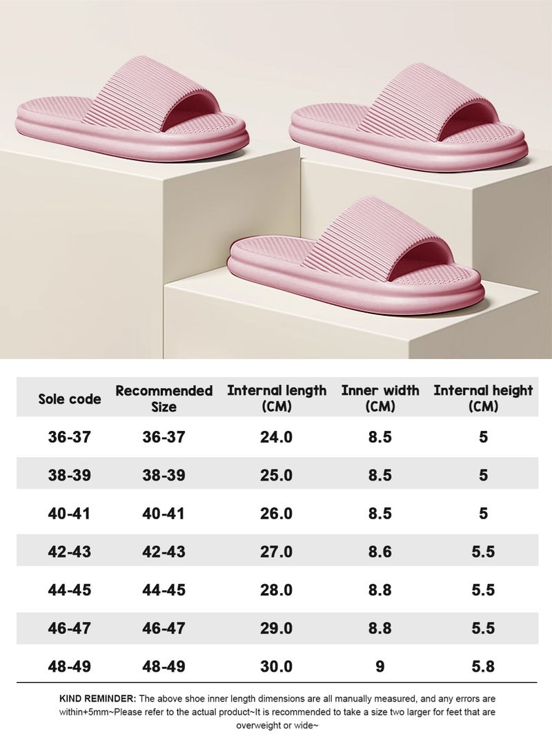 هومار كيت نعال وسادة للحمام، نعال استحمام منزلية ناعمة وخفيفة الوزن مضادة للانزلاق، نعال استحمام منزلية سريعة الجفاف من مادة إي في إيه للرجال والنساء، نعال منزلية للاستخدام الداخلي والخارجي - Image 4