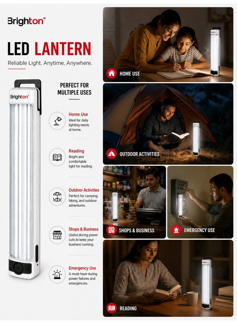 برايتون فانوس LED : بطارية قابلة لإعادة الشحن 4 فولت 4500 مللي أمبير في الساعة، مصدر ضوء 84 SMD، وقت شحن 10-12 ساعة، مدة إضاءة 5-6 ساعات، ضمان لمدة عامين للموثوقية. - Image 5
