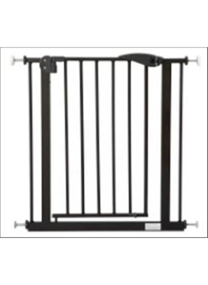 Baby Go Safety Door Textured Black 76-80CM Automatic Closing Baby Safety Door  - Image 2