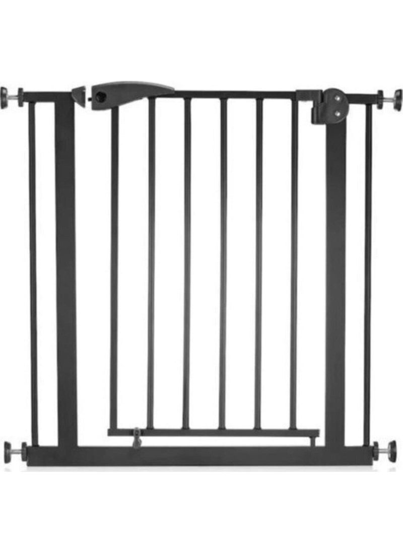 Baby Go Safety Door Textured Black 76-80CM Automatic Closing Baby Safety Door  - Image 3