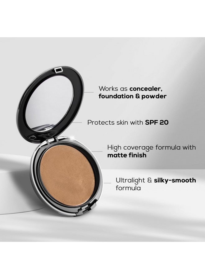 Renee رينه برو إتش دي 3 في 1 كومباكت، خافي عيوب، أساس - عسل، SPF 20، لمسة نهائية غير لامعة، تغطية عالية، خفيف للغاية وملمس حريري ناعم، غني بفيتامين E وC والألوة فيرا - 9 جرام - Image 4