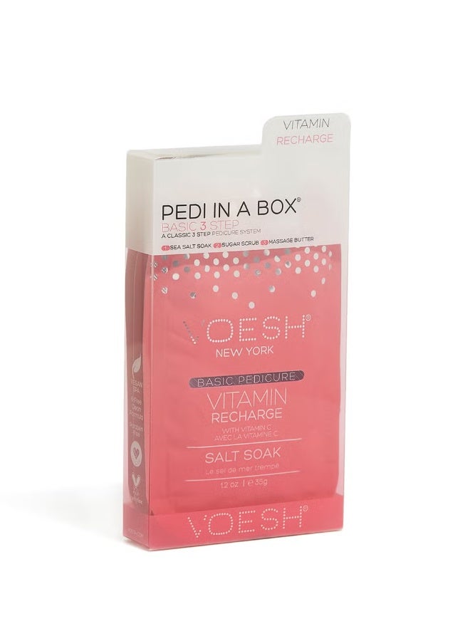 VOESH Pedi in a Box Basic 3 Step - Vitamin Recharge - Image 1