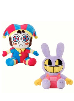 Plush Toys for Kids, Clown & Rabbit Stuffed Muppet Plushie Pillow Doll, 2 Pack Interesting Stuffed Clown & Rabbit Body Pillow for Kids Adults Boy Girls Soft Plush Birthday New Year Gifts (18CM)