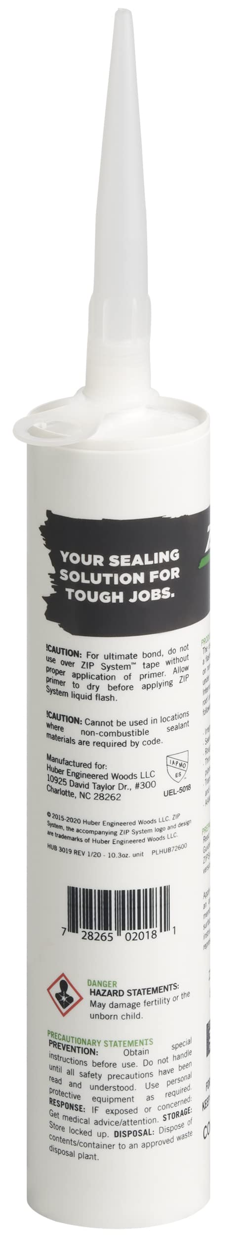 ZIP System Liquid Flash | 10.3 oz. Cartridge | Weather-Resistant | Flashing Sealant (10.3oz Cartridge) - Image 2