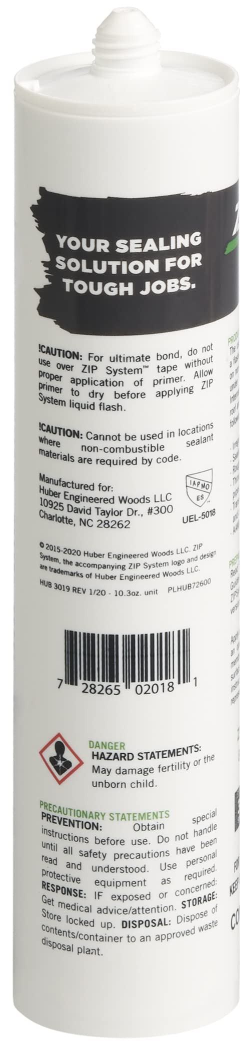 ZIP System Liquid Flash | 10.3 oz. Cartridge | Weather-Resistant | Flashing Sealant (10.3oz Cartridge) - Image 3
