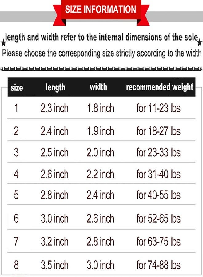 أحذية QUMY للكلاب الكبيرة والمتوسطة الحجم، وواقيات مخالب للكلاب الكبيرة والمتوسطة الحجم، مناسبة لأيام الشتاء الثلجية، والأرصفة الصيفية الحارة، ومقاومة للماء في الطقس الممطر، ومناسبة للمشي في الهواء الطلق، والأرضيات الصلبة الداخلية، ونعل مقاوم للانزلاق. - Image 3