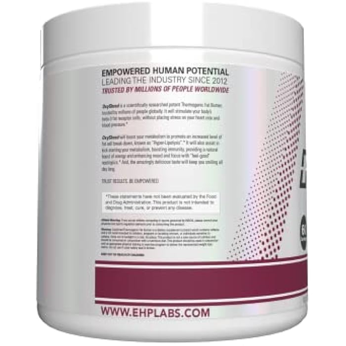 EHP Labs OxyShred Pre Workout Powder & Shredding Supplement - Preworkout Powder with L Glutamine & Acetyl L Carnitine, Energy Boost Drink - Passionfruit, 60 Servings - Image 2
