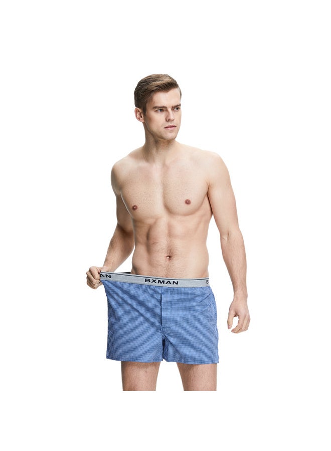 Bxman Loose Men's Underwear, Men's Boxer Briefs, Pure Cotton Woven Aro Pants, Sleepwear, 3-pack Ew550015, 185xxl - Image 3