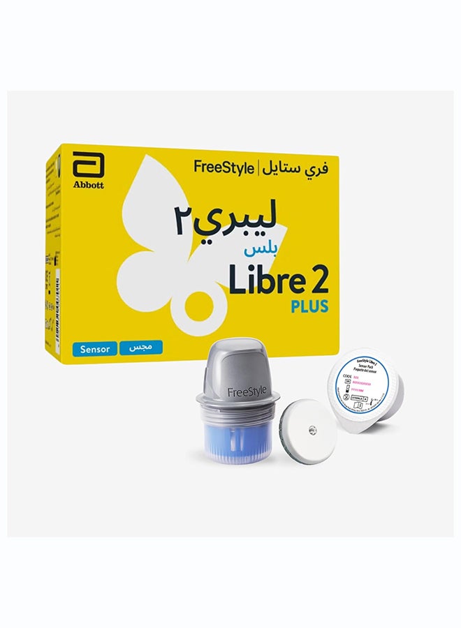 FreeStyle Libre 2 Plus Continuous Glucose Monitor | 15 Day Needle-Free Smart CGM Sensor | Smartphone Compatible - Image 1